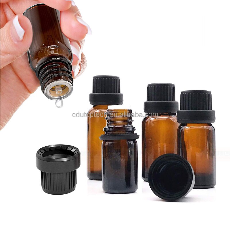 Essential Oil Bottle Manufacturer - Empty Amber Brown Glass 10ml-50ml with Tamper Proof