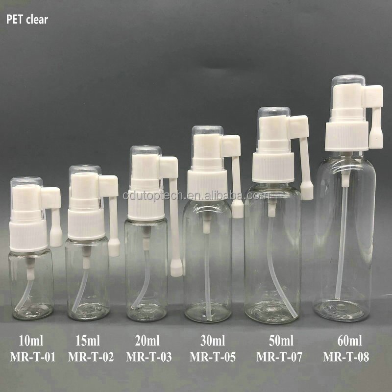 Pharmaceutical Spray Bottle Manufacturer - 5ml-60ml HDPE Empty Oral Nasal Throat Mist