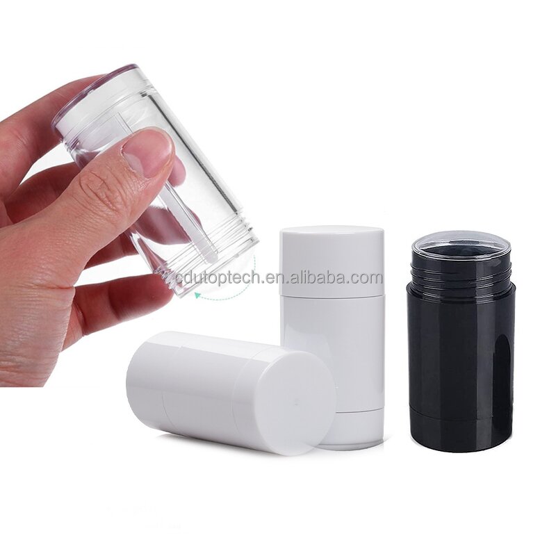 Transparent Salve Deodorant Tube Factory - 30ml-30g Round Twist up Black White Clear