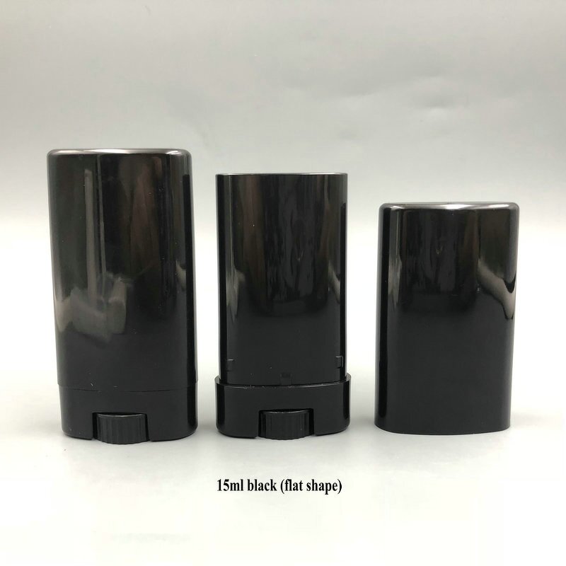 Deodorant Stick Container Supplier - 15ml-15g Plastic Empty Oval Flat Shape Twist up