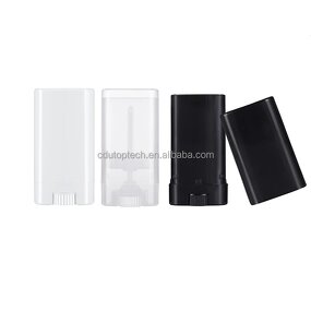 Solid Perfume Containers Manufacturer - Stock Black White Plastic DIY Oval Lipstick Tube