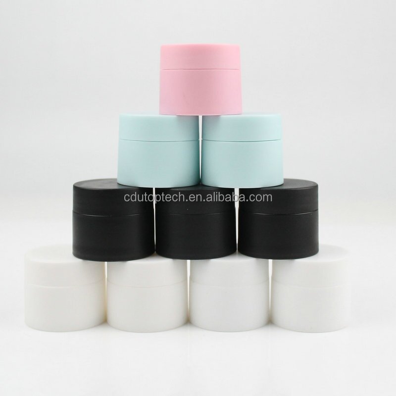 Plastic Cream Jar Manufacturer - Wholesale Solid Frosted pink Black White Blue 10g-50g