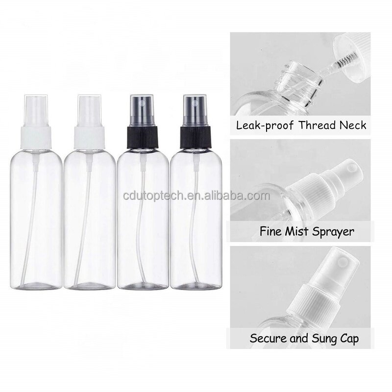 Plastic Spray Bottles Supplier - 5ml-500ml HDPE PET Empty Custom Refillable Fine Mist