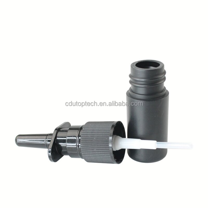 Nasal Spray Bottles Supplier - 5ml HDPE Solid White Black Empty Mist Spray with Pump