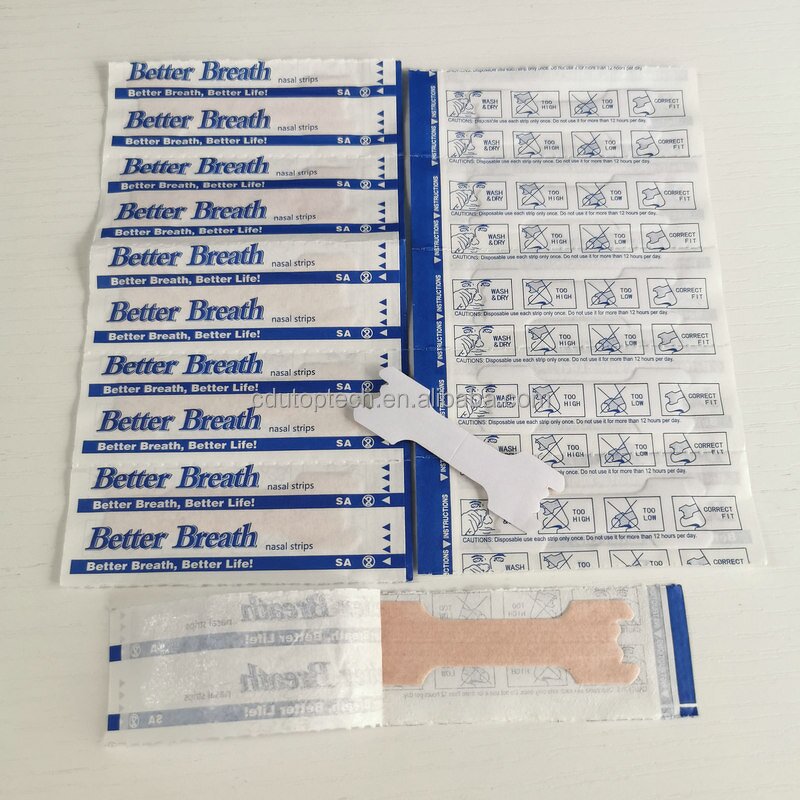 Health Care Nasal Strips Manufacturer - Medium Large Custom Size Anti Snore Decongestant