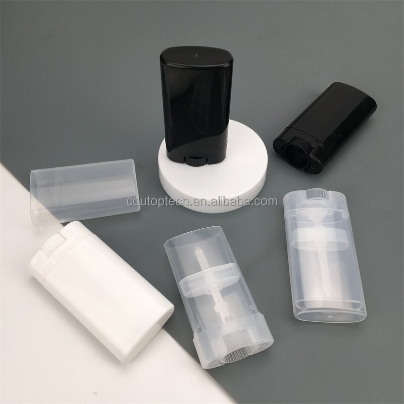 Deodorant Stick Container Manufacturer - Cheap 15ml-15g Transparent Black White Empty Oval