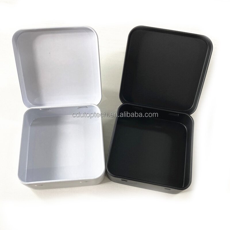 Metal Storage Tin Box Supplier - Free Sample 73mm73mm20mm Customize Hinged Mint Candy