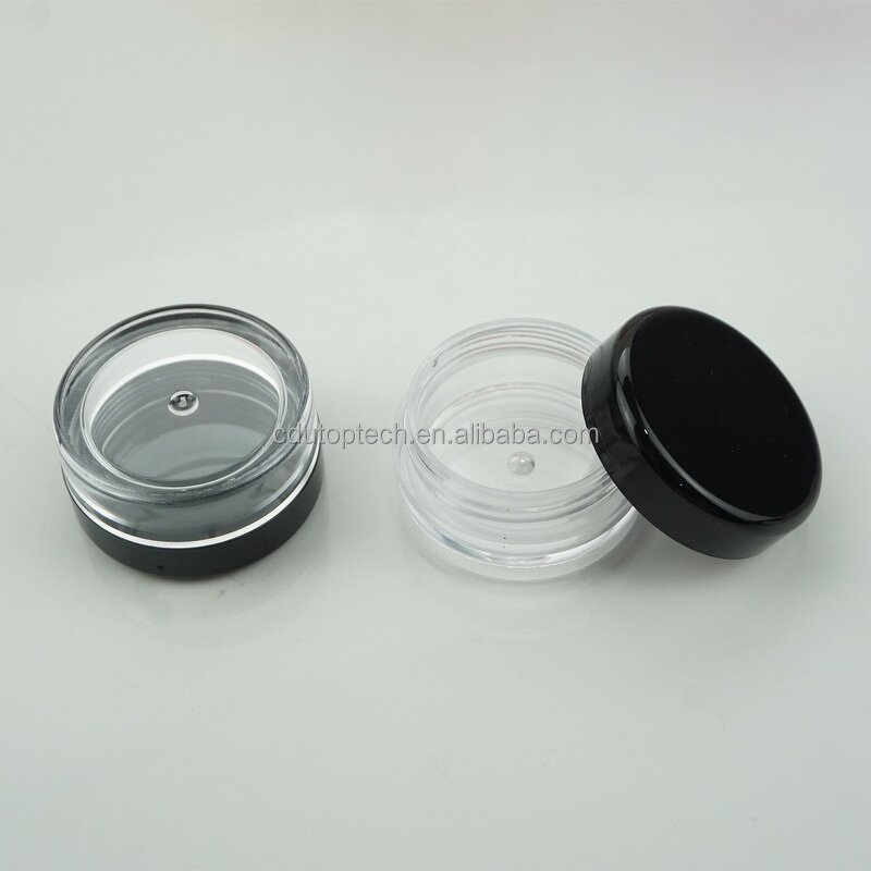 Mini Transparent Cosmetic Container Factory - 2g-10g Clear White Plastic Sample with Lids