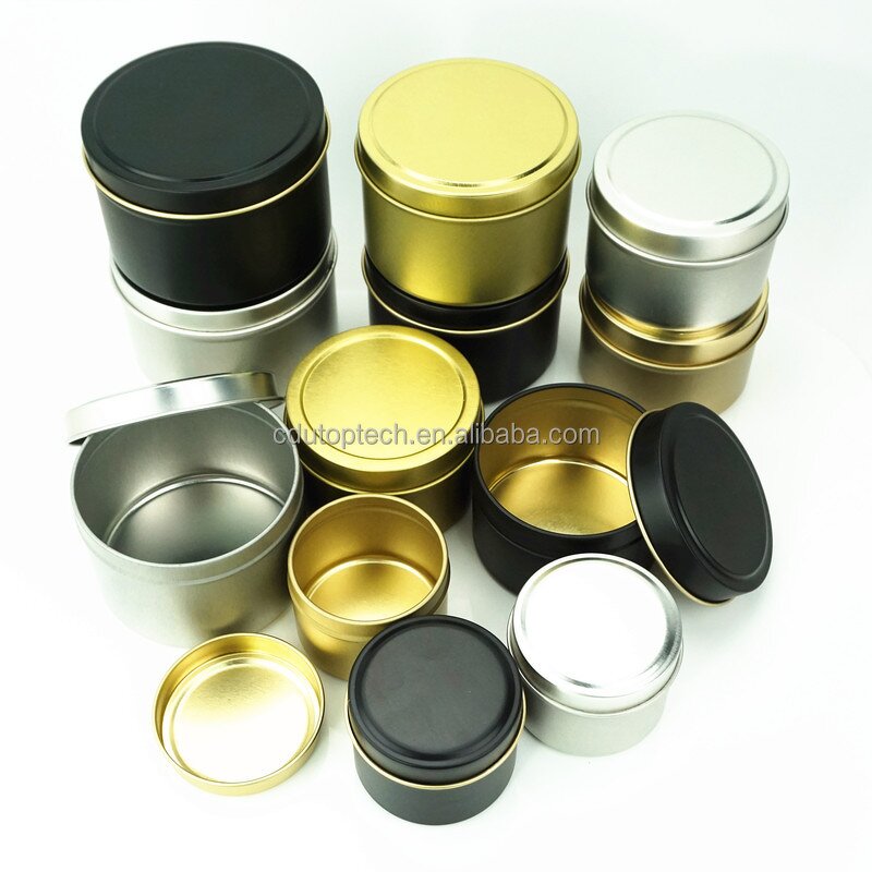 Empty Candle Tin Container Manufacturer - Gift Scented 4oz Factory Price 2oz-8oz with Lid