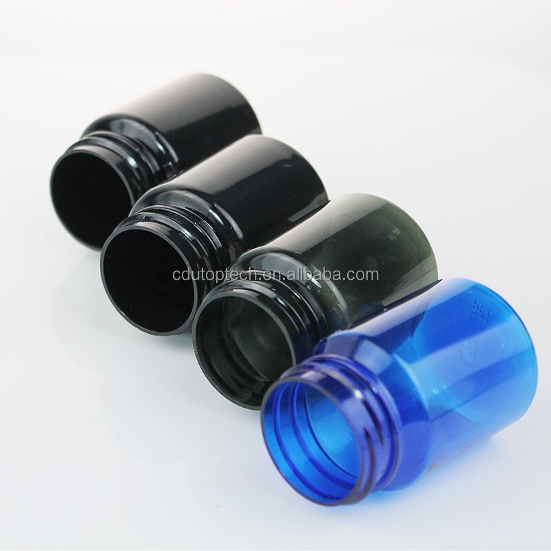 Vitamin Containers Factory - 60ml PET Customized Amber Blue Pharmaceutical Medicine