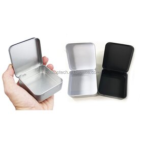 Pocket Metal Tin Box Supplier - Wholesale Hinged Square Small Gift for Pills Chewing Gum
