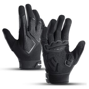 MTB Cycling Gloves Factory - Full Finger Touchscreen Shock Resistant SBR Palm Protection