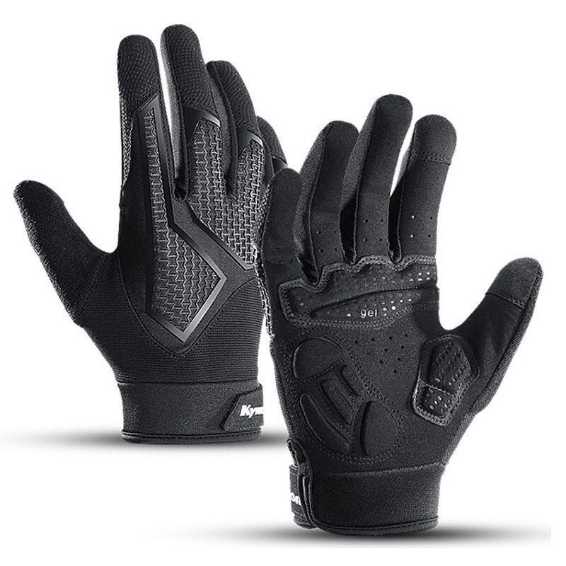 MTB Cycling Gloves Factory - Full Finger Touchscreen Shock Resistant SBR Palm Protection