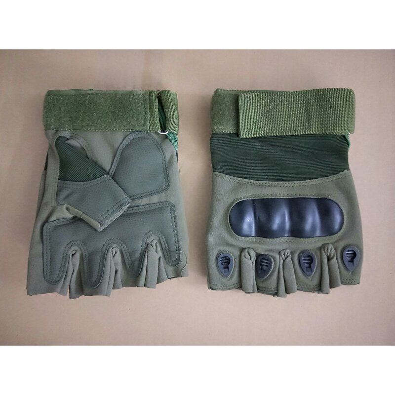 Fingerless Gloves Supplier - Nylon Heavy Duty Knuckle Protection for Outdoor Training