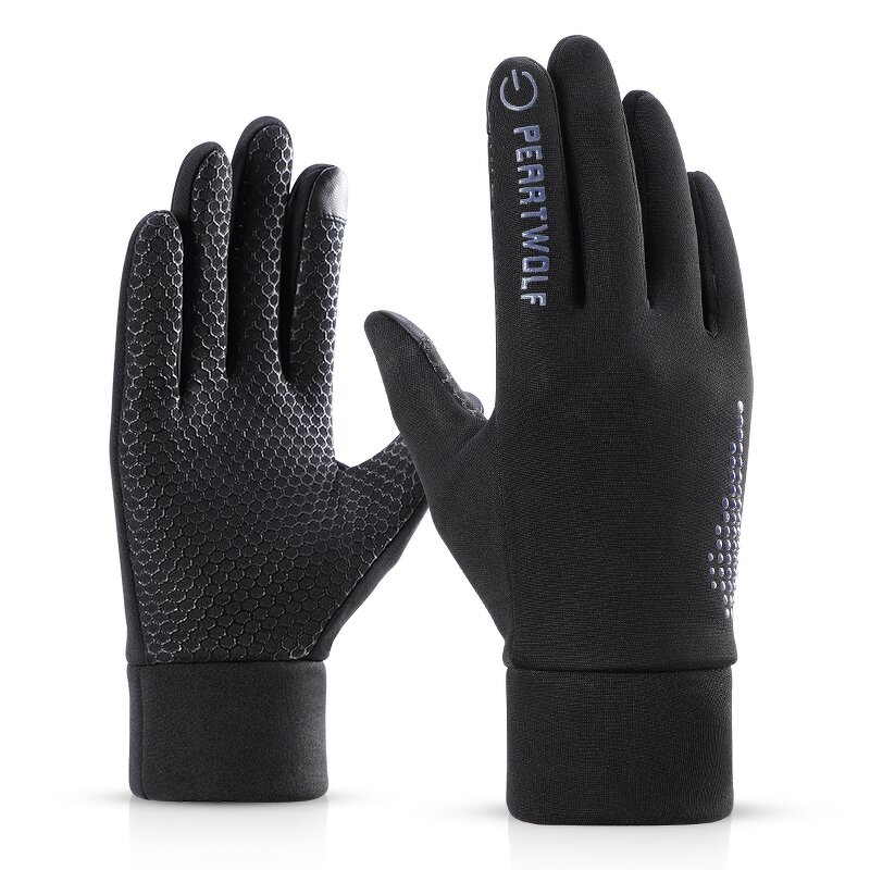 Winter Sport Bike Gloves Manufacturer - Customize Touchscreen Silicone Gel Gripping Fleece