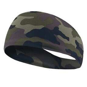 Camouflage Sports Headband Manufacturer - Thin Wide Brimmed Elastic Non-Slip Print Running
