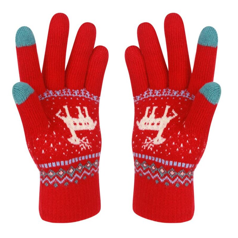 Ski Gloves Manufacturer - 18'/45CM Cable Knit Pattern Personalized Custom Christmas