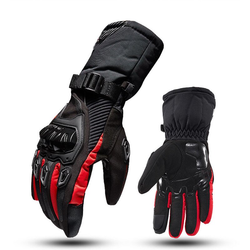 Leather Racing Gloves Supplier - High Quality Men Women Warm Waterproof Winter Moto Gear