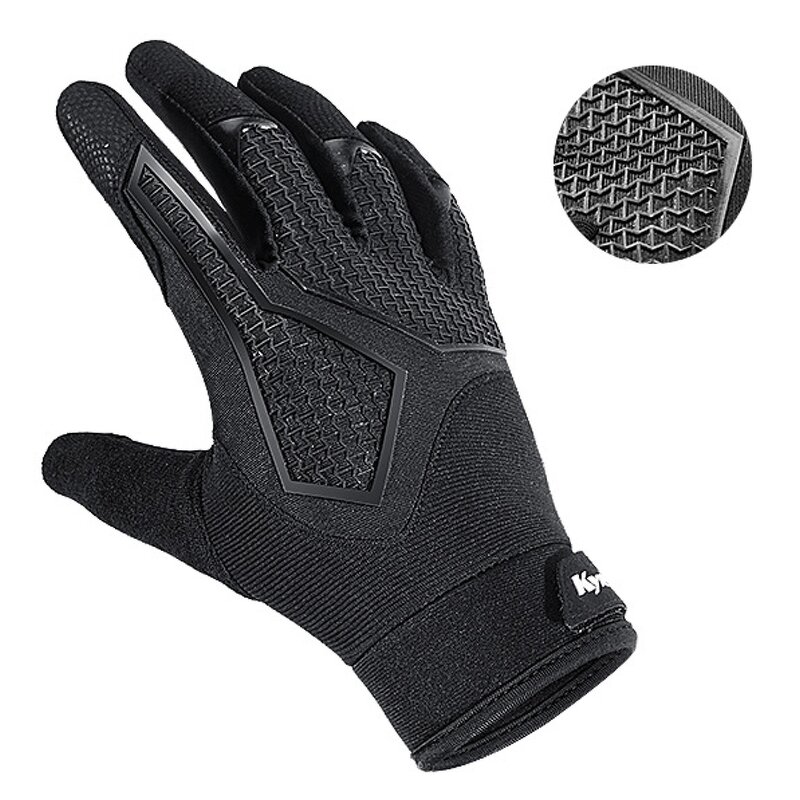 MTB Cycling Gloves Factory - Full Finger Touchscreen Shock Resistant SBR Palm Protection