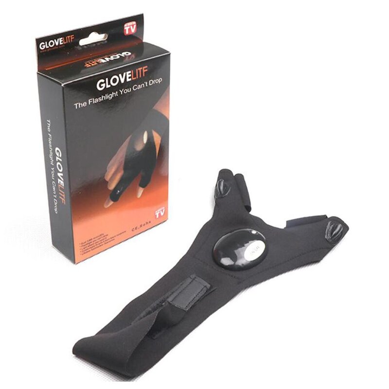 LED Flashlight Fingerless Gloves Manufacturer - Useful Soft Neoprene for Hiking Outdoor