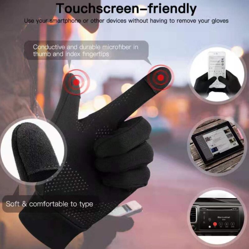 Touchscreen Cycling Gloves Factory - Hot Selling Custom Anti Slip Silicone Gel Thermal