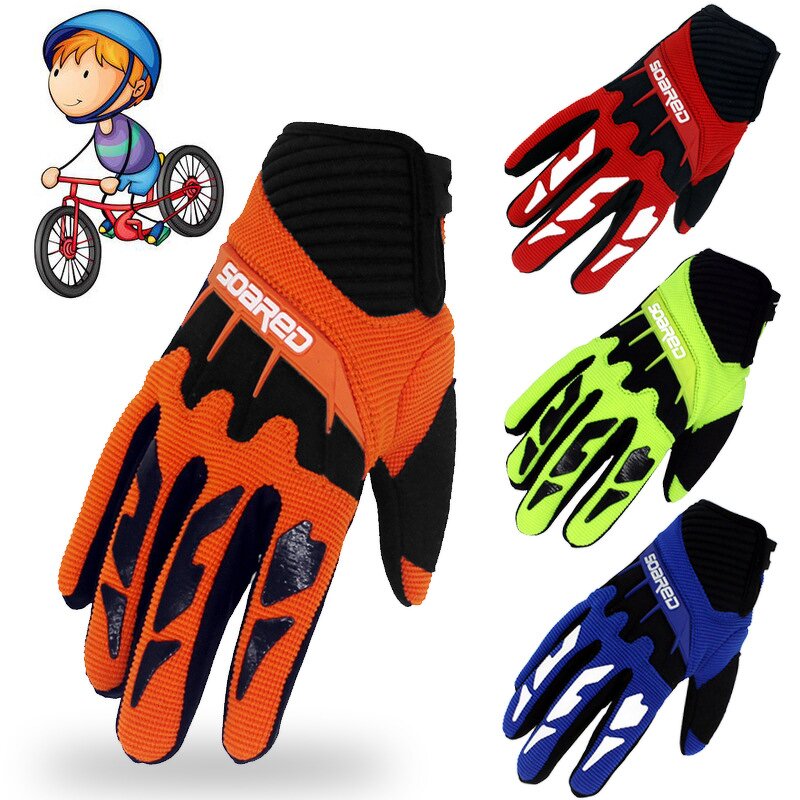 Unisex Cycling Gloves Supplier - High Quality Gel Anti-Slip for Kids 3-12 Years Protective