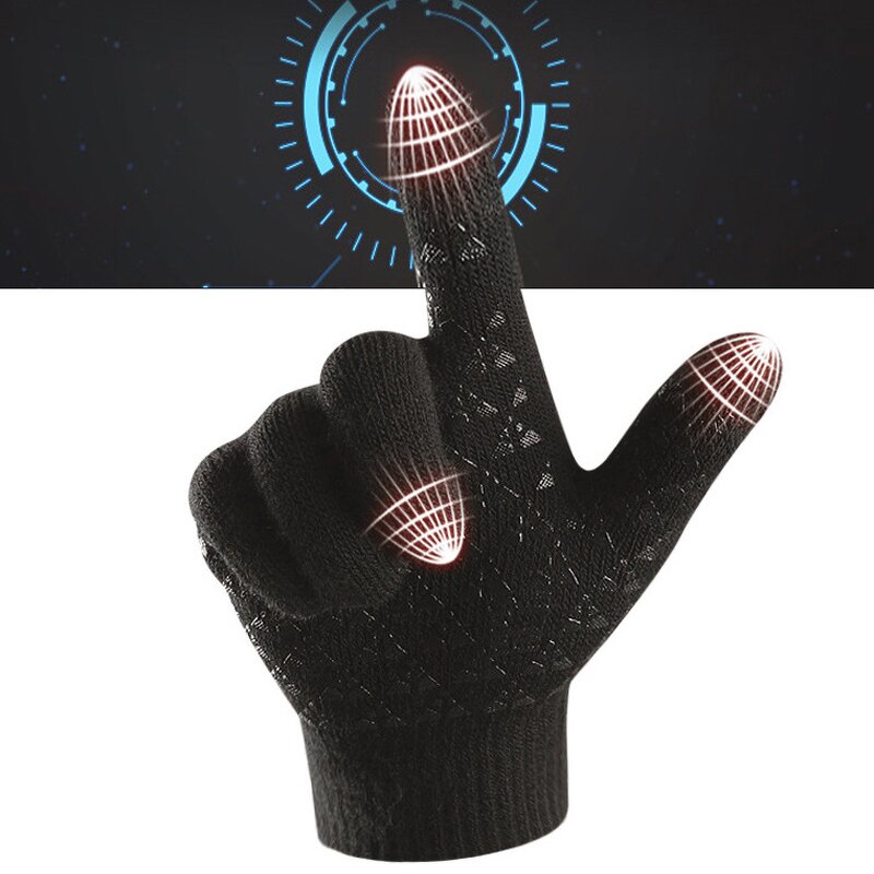 Sports Winter Gloves Factory - Viraloff Anti-Germs Thermal Silicone Gel Acrylic Knitted