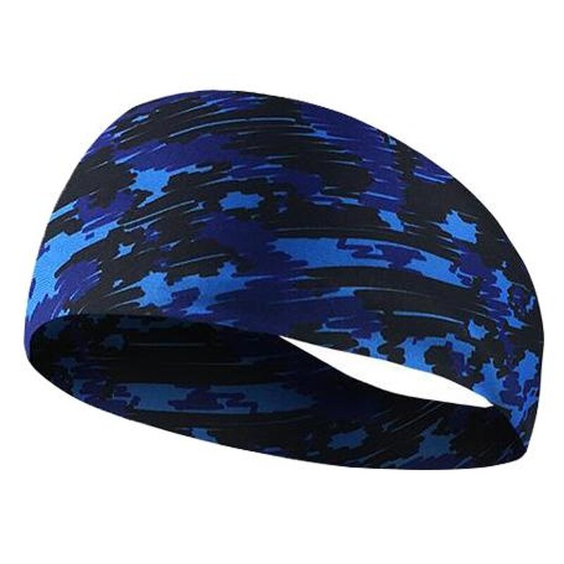 Camouflage Sports Headband Manufacturer - Thin Wide Brimmed Elastic Non-Slip Print Running