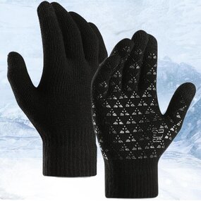 Sports Winter Gloves Factory - Viraloff Anti-Germs Thermal Silicone Gel Acrylic Knitted