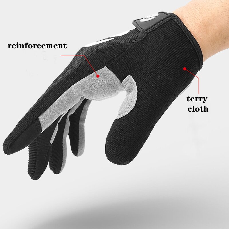 Winter Cycling Gloves Manufacturer - MTB Full-Finger Touchscreen Shock Resistant SBR Palm