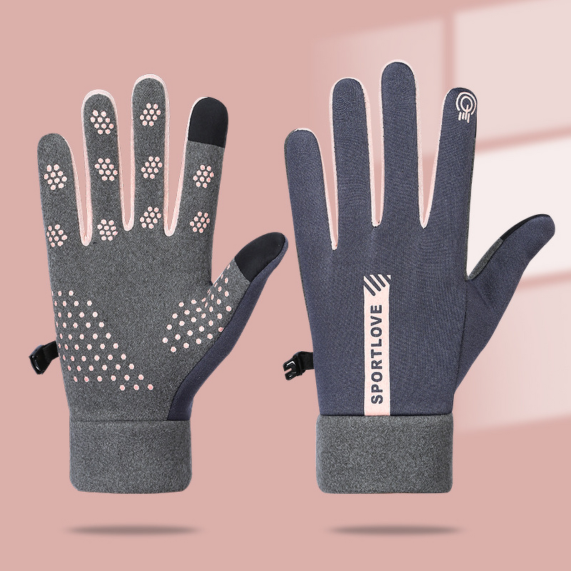 Thermal Cycling Gloves Supplier - TAI RAN Winter Fleece Lined Polyester Water-Resistant