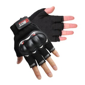 Fingerless Racing Gloves Supplier - Factory Touchscreen Knuckle Protection Anti Slip Sport
