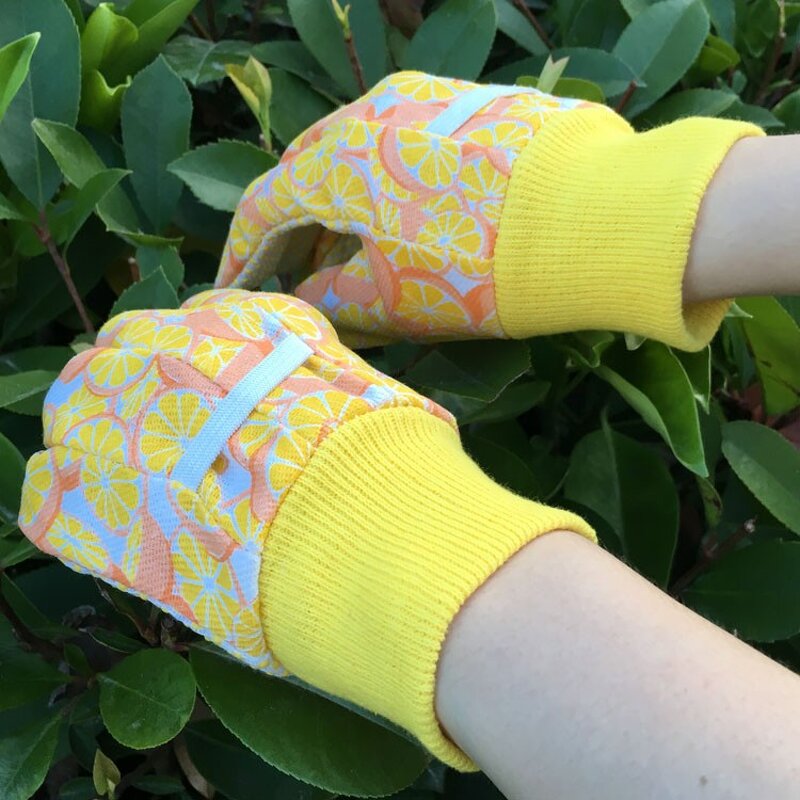 Kids Gardening Gloves Manufacturer - XL with PVC Dots Comfortable Canvas Back Knit Wrist