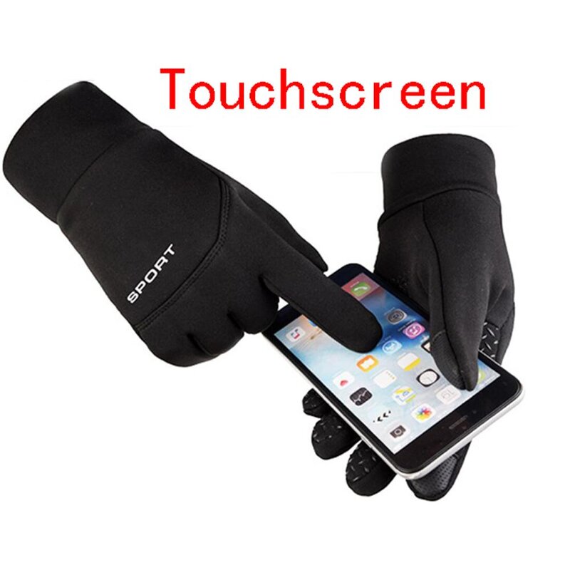 Winter Cycling Gloves Factory - Warm Running Sports Touchscreen Waterproof Silicone Gel