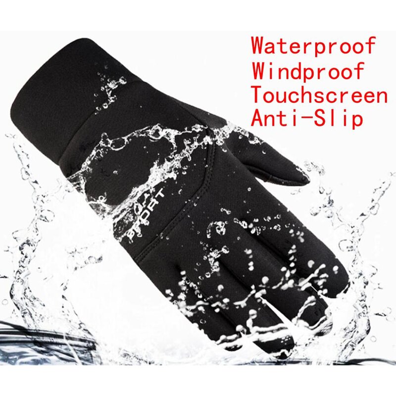 Winter Cycling Gloves Factory - Warm Running Sports Touchscreen Waterproof Silicone Gel