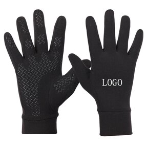 Touchscreen Cycling Gloves Supplier - Custom Anti Slip Silicone Gel Thermal Fleece Lining