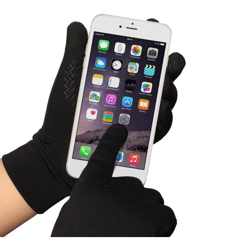 Touchscreen Cycling Gloves Supplier - Custom Anti Slip Silicone Gel Thermal Fleece Lining