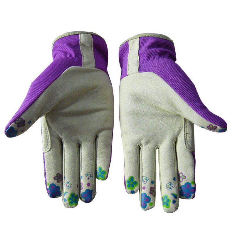 Gardening Gloves Supplier - Hot Selling Customized Durable Leather Polyester Anti-Cut
