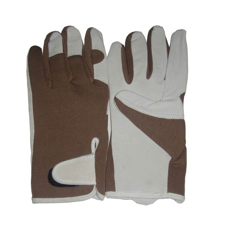Protective Work Gloves Factory - XL Split Leather with Spandex General Purpose Pigskin