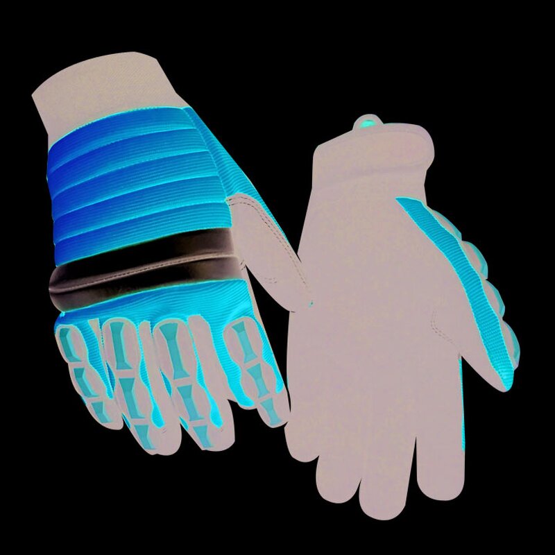 Hi-Vis Safety Gloves Supplier - Cheap Impact Abrasion Resistant TPR Back Synthetic Leather
