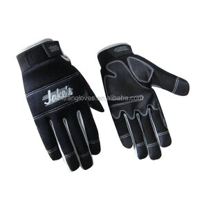 PU Leather Mechanic Gloves Factory - XL Non-Slip Synthetic Palm Safety Polyester Anti-Slip