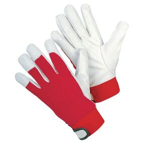 Protective Work Gloves Factory - XL Split Leather with Spandex General Purpose Pigskin