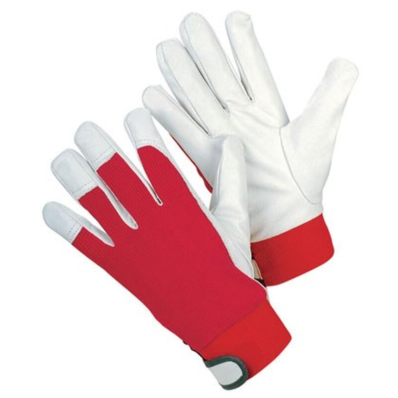 Protective Work Gloves Factory - XL Split Leather with Spandex General Purpose Pigskin