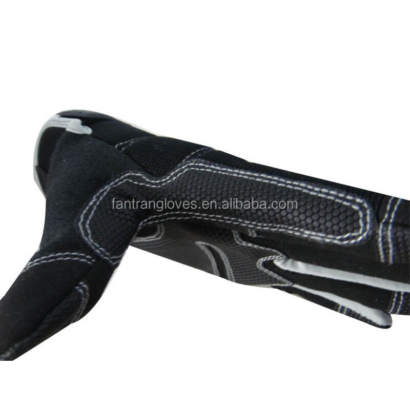 PU Leather Mechanic Gloves Factory - XL Non-Slip Synthetic Palm Safety Polyester Anti-Slip