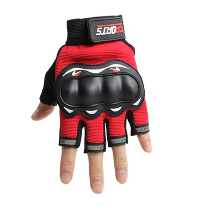 Fingerless Racing Gloves Supplier - Factory Touchscreen Knuckle Protection Anti Slip Sport