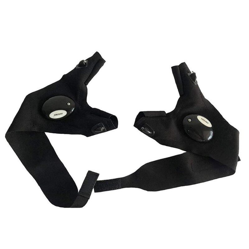 LED Flashlight Fingerless Gloves Manufacturer - Useful Soft Neoprene for Hiking Outdoor