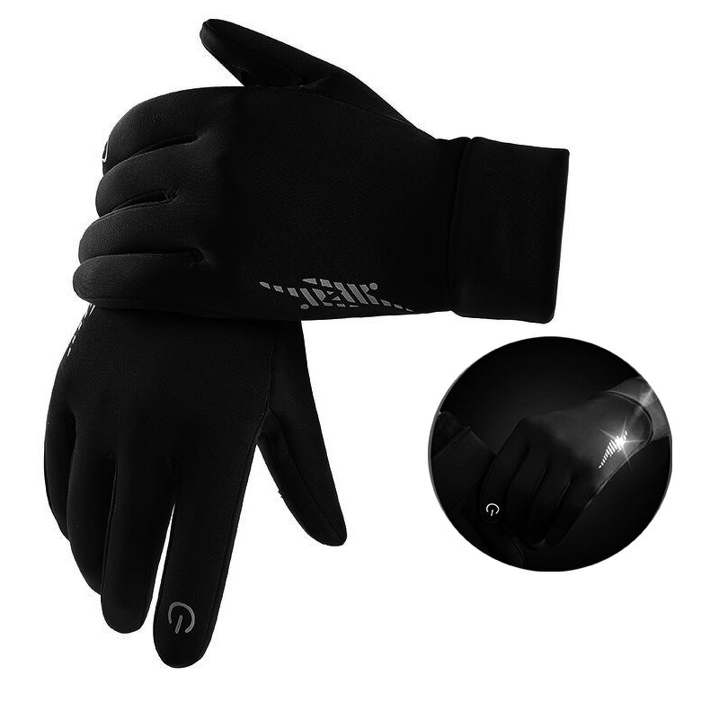Running Cycling Gloves Supplier - Custom Touch Screen Reflective Cold Weather Warm for Driving
