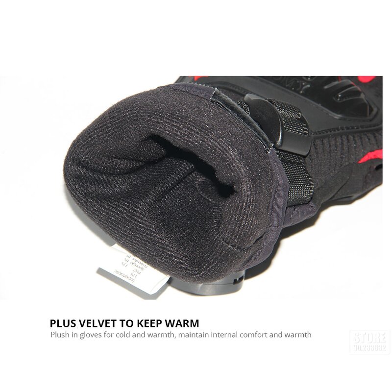 Leather Racing Gloves Supplier - High Quality Men Women Warm Waterproof Winter Moto Gear