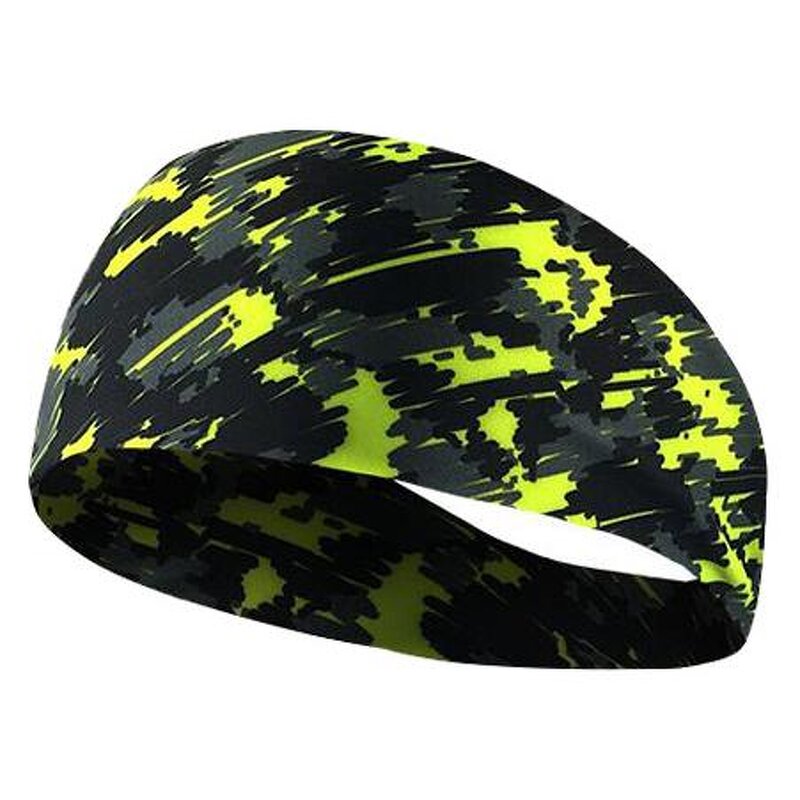 Camouflage Sports Headband Manufacturer - Thin Wide Brimmed Elastic Non-Slip Print Running
