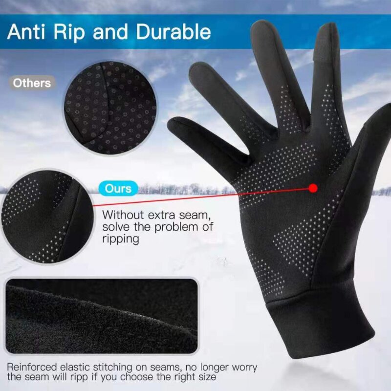 Touchscreen Cycling Gloves Factory - Hot Selling Custom Anti Slip Silicone Gel Thermal